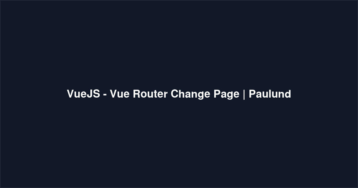 vue router change page title